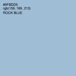 #9FBDD5 - Rock Blue Color Image
